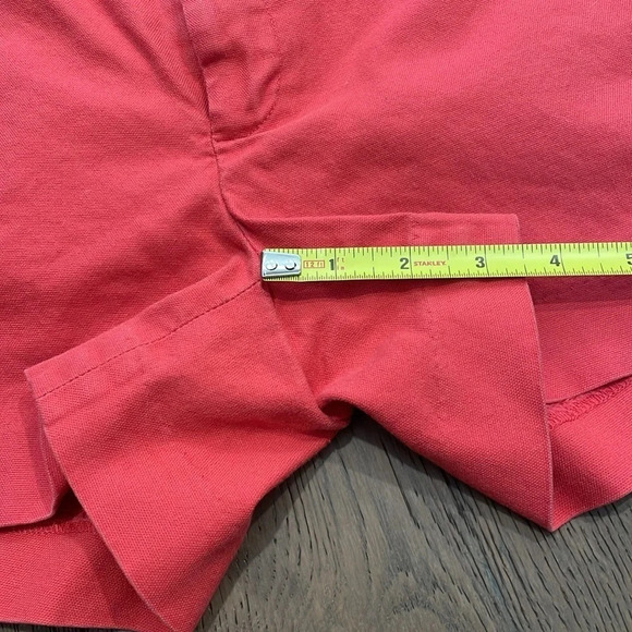 Banana Republic Hampton Fit Classic Chino Khaki Style Red Shorts Size 2 - Picture 6 of 8